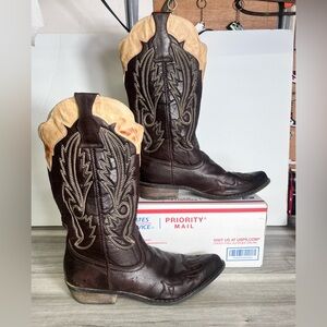 Coconuts Matisse Western 2 Tone Cowgirl Boots Womens 8.5 Farm Ranch Work